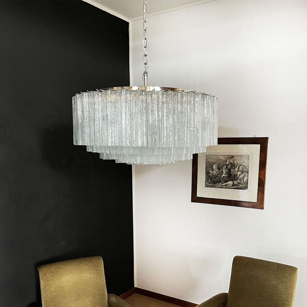 Murano Tubes Chandelier 33"