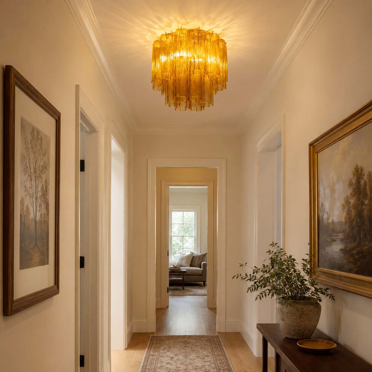 Murano Tubes Ceiling Lamp 14"