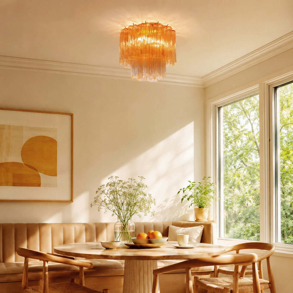 Murano Tubes Ceiling Lamp 14"