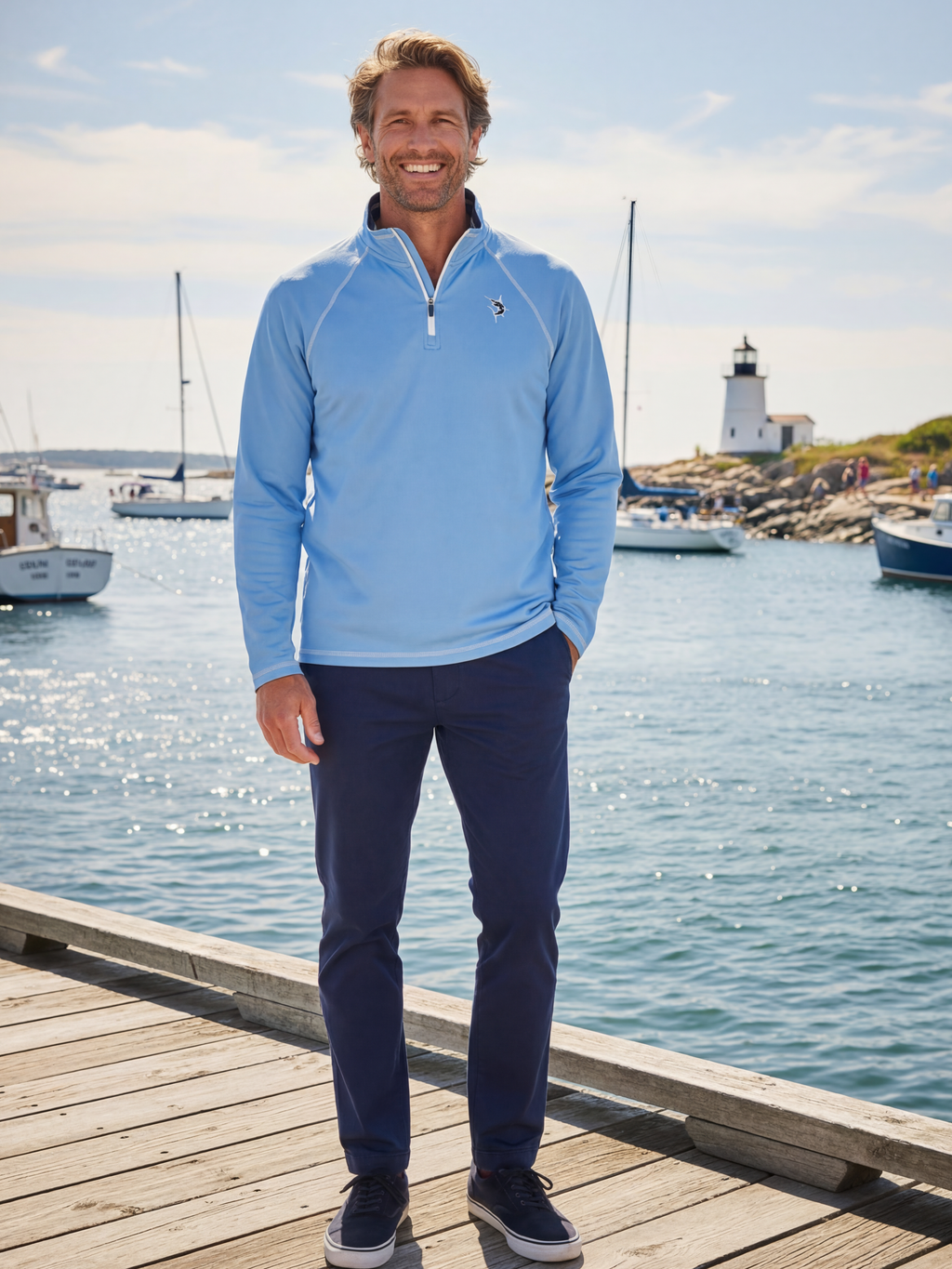 New Harbor Quarter Zip Effortless Comfort