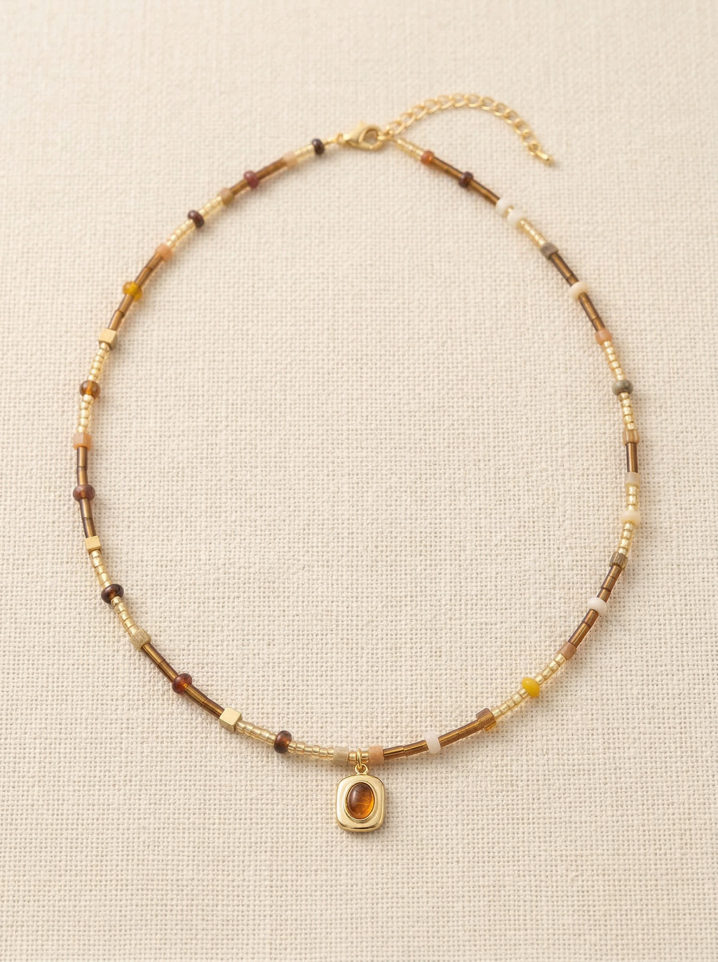 Natural Stone Boho Jewelry Choker Necklace