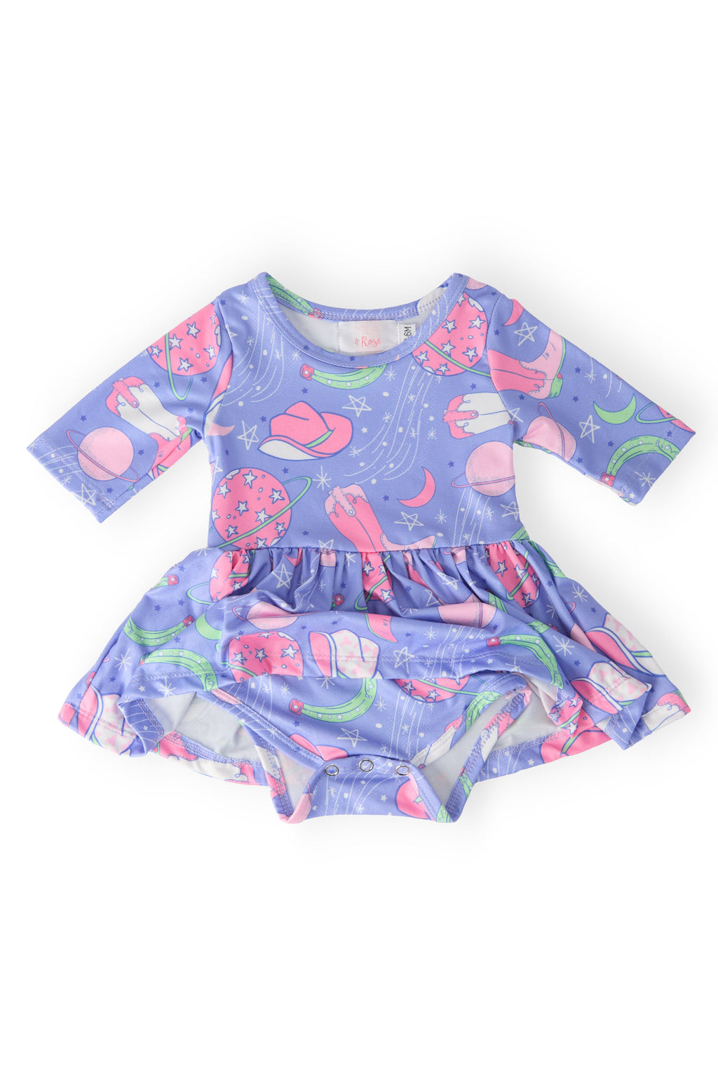 SALE Neon Moon 3/4 Sleeve Twirl Bodysuit