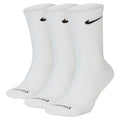 Nike Adult 3-Pack Everyday Plus Cushioned Socks - White