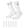Nike Dri-Fit 6-Pack Cushioned Crew Socks - White