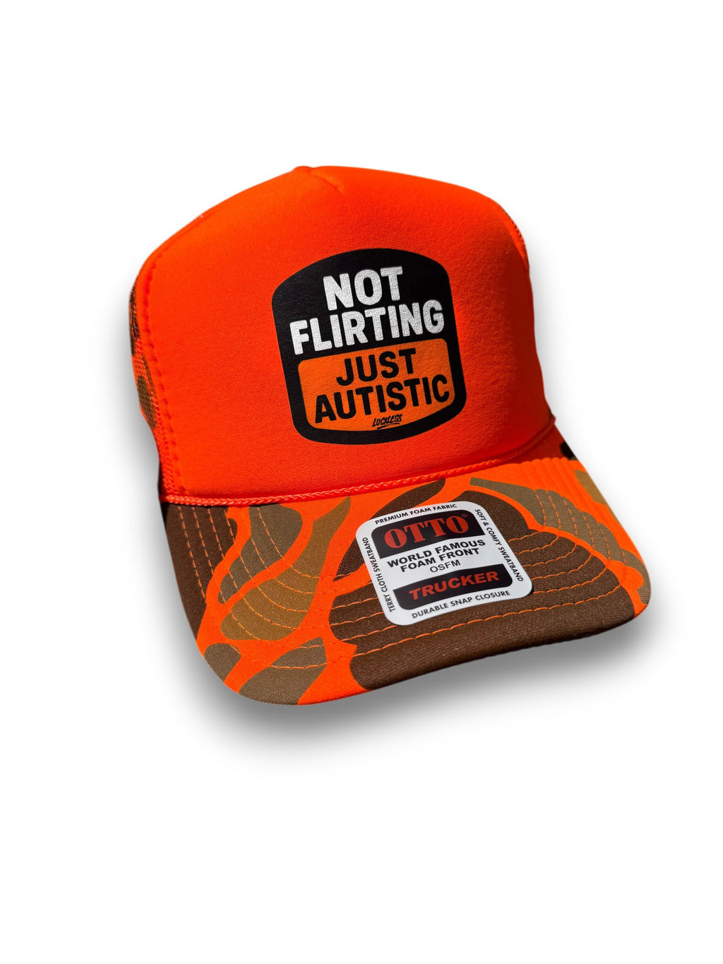 Not Flirting Just Autistic Trucker Hat
