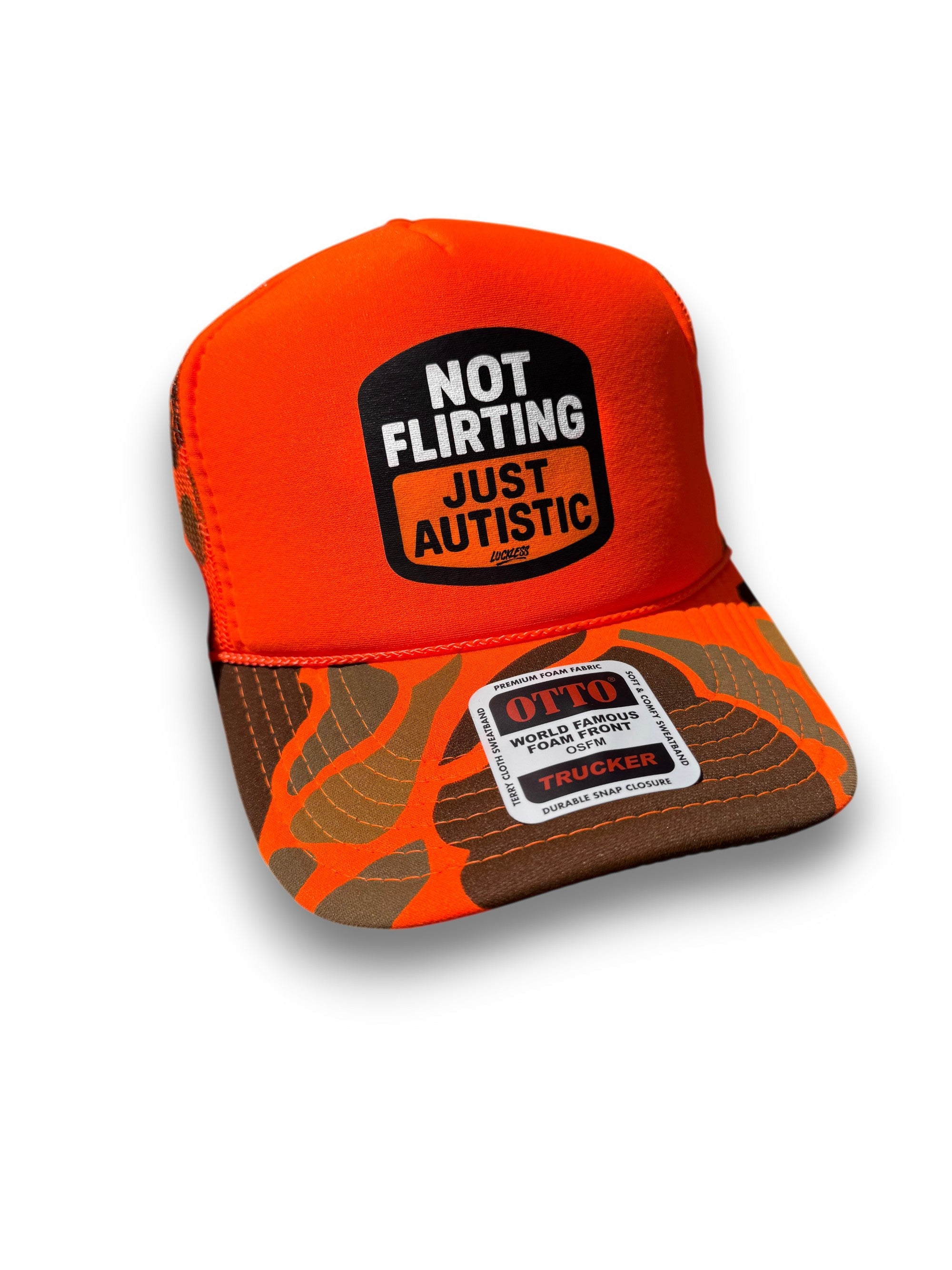 Not Flirting Just Autistic Trucker Hat