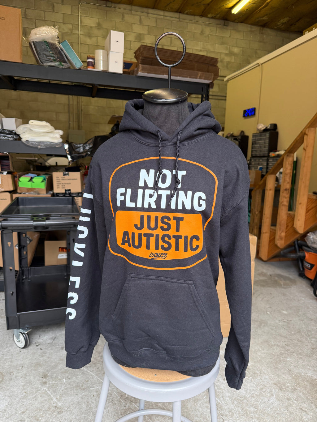Not Flirting Just Autistic Hoodie