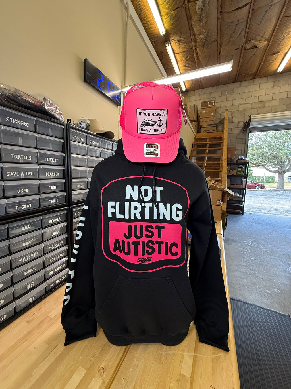 Not Flirting Just Autistic Hoodie