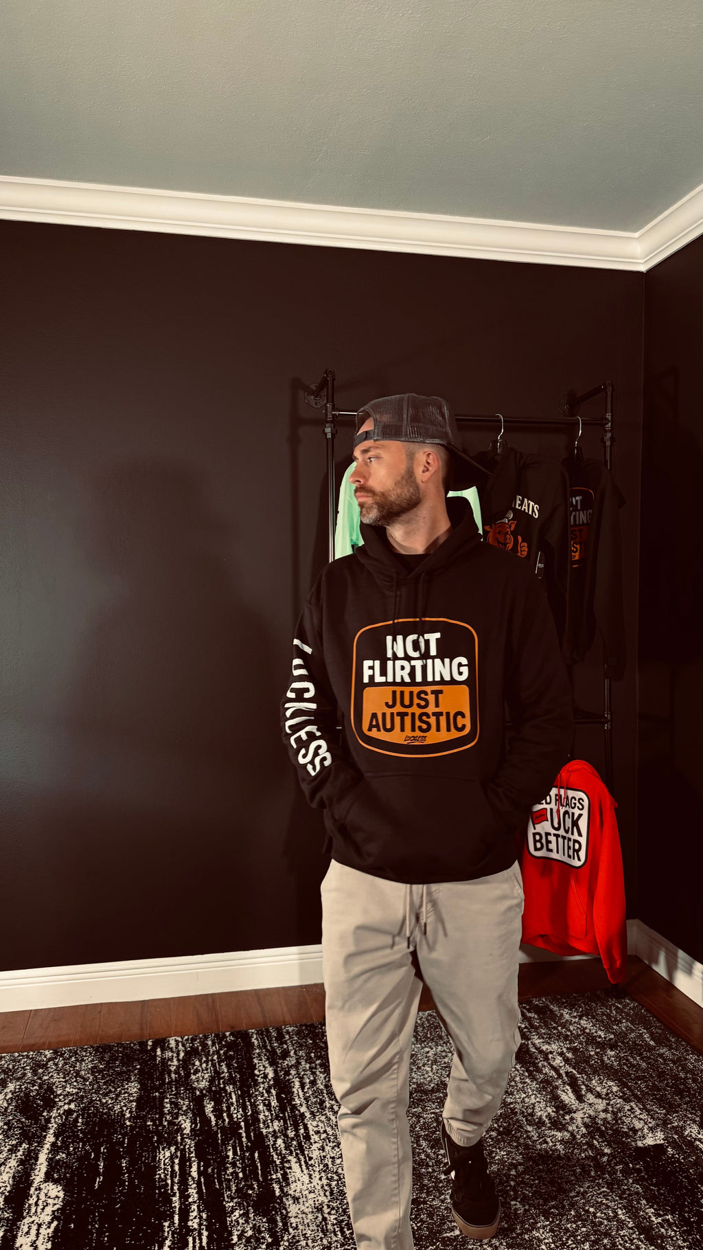 Not Flirting Just Autistic Hoodie