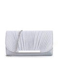 Pleated high sewing round bottom hand-held evening bag