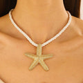 starfish necklace beach summer holiday earrings necklace