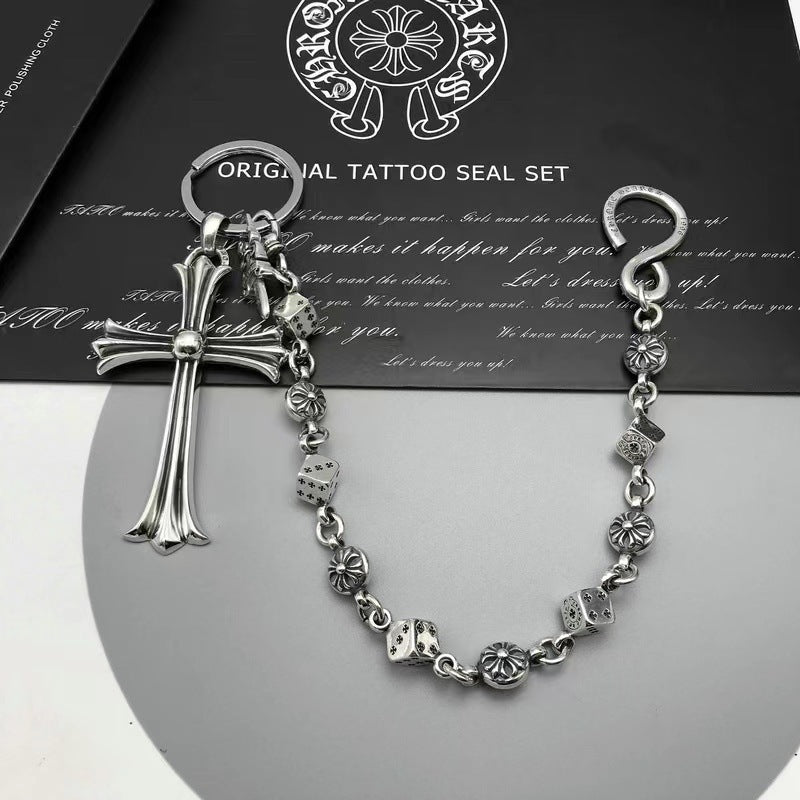 Retro chain waist trouser chain bag chain Key chain Retro dagger