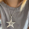 starfish spiral retro necklace