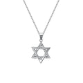 star of david necklace S925 silver pendant