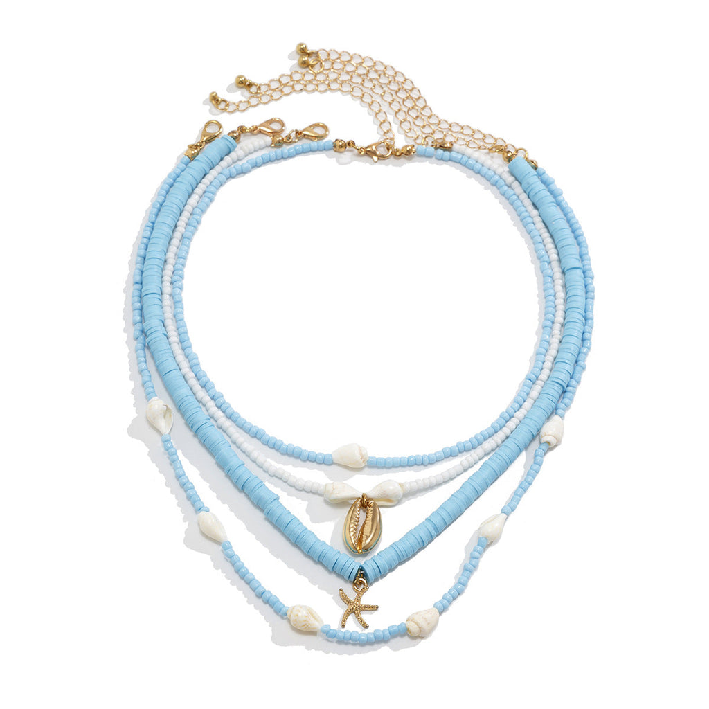 starfish necklace pearl shell necklace