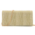 Solid color sequined cosmetics, portable storage clutch