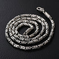 Peace pattern retro thick necklace