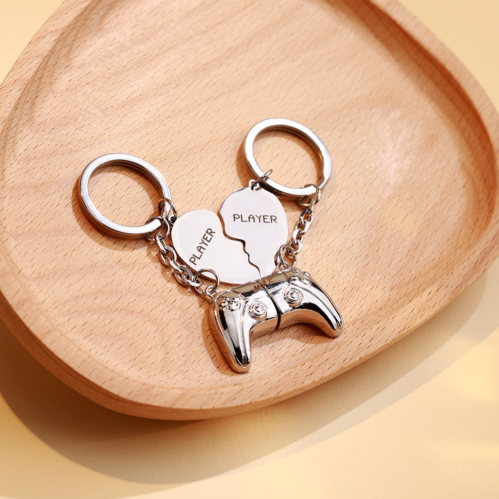 Heart engraved handle keychain Valentine's Day gift