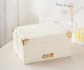 Three-layer jewelry box large-capacity flip storage box