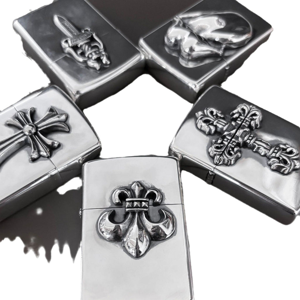 flame cross sword tongue anchor retro lighter