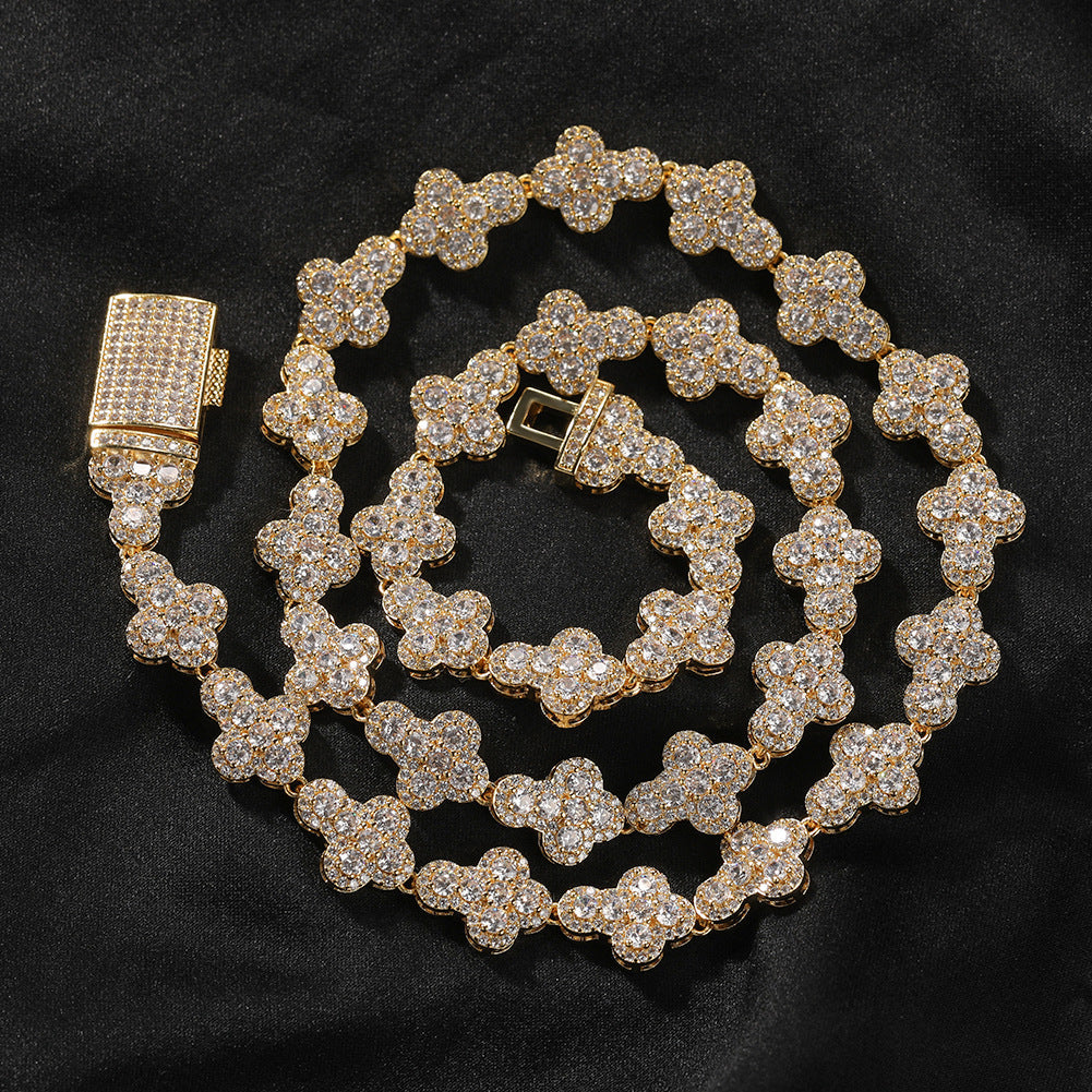 diamond necklace cross moissanite chain