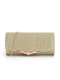 Metal veil pleated Clutch bag evening bag
