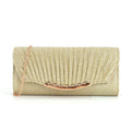 Pleated stitching chain crossbody Clutch Handbag