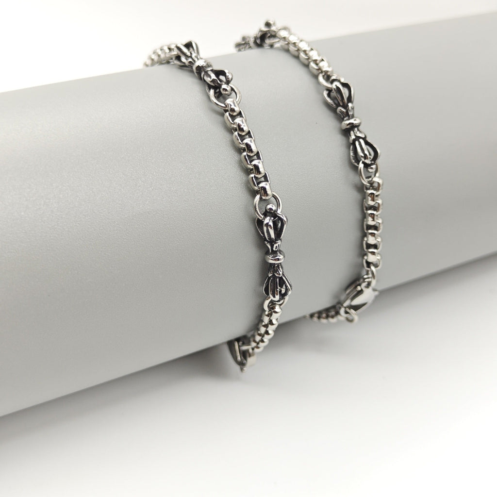 Vajra stainless steel retro simple bracelet
