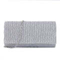 Fantasy shiny pleated clutch bag
