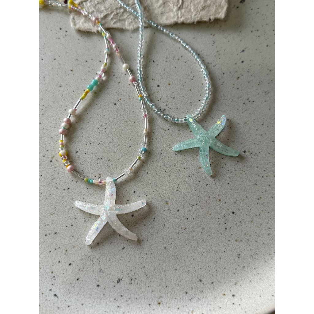 starfish necklace fresh dopamine color necklace