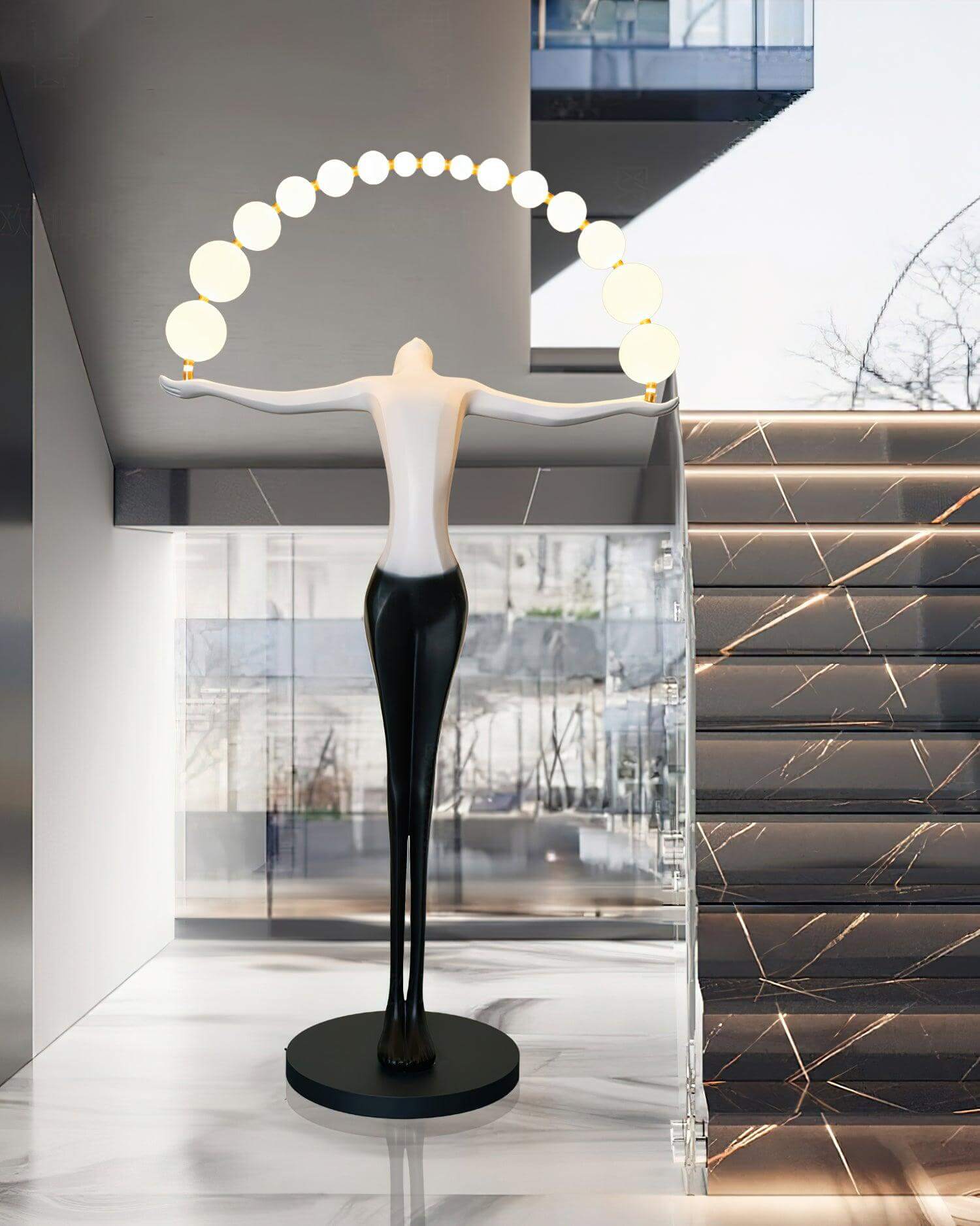 Olyvra Sculptural Floor Lamp