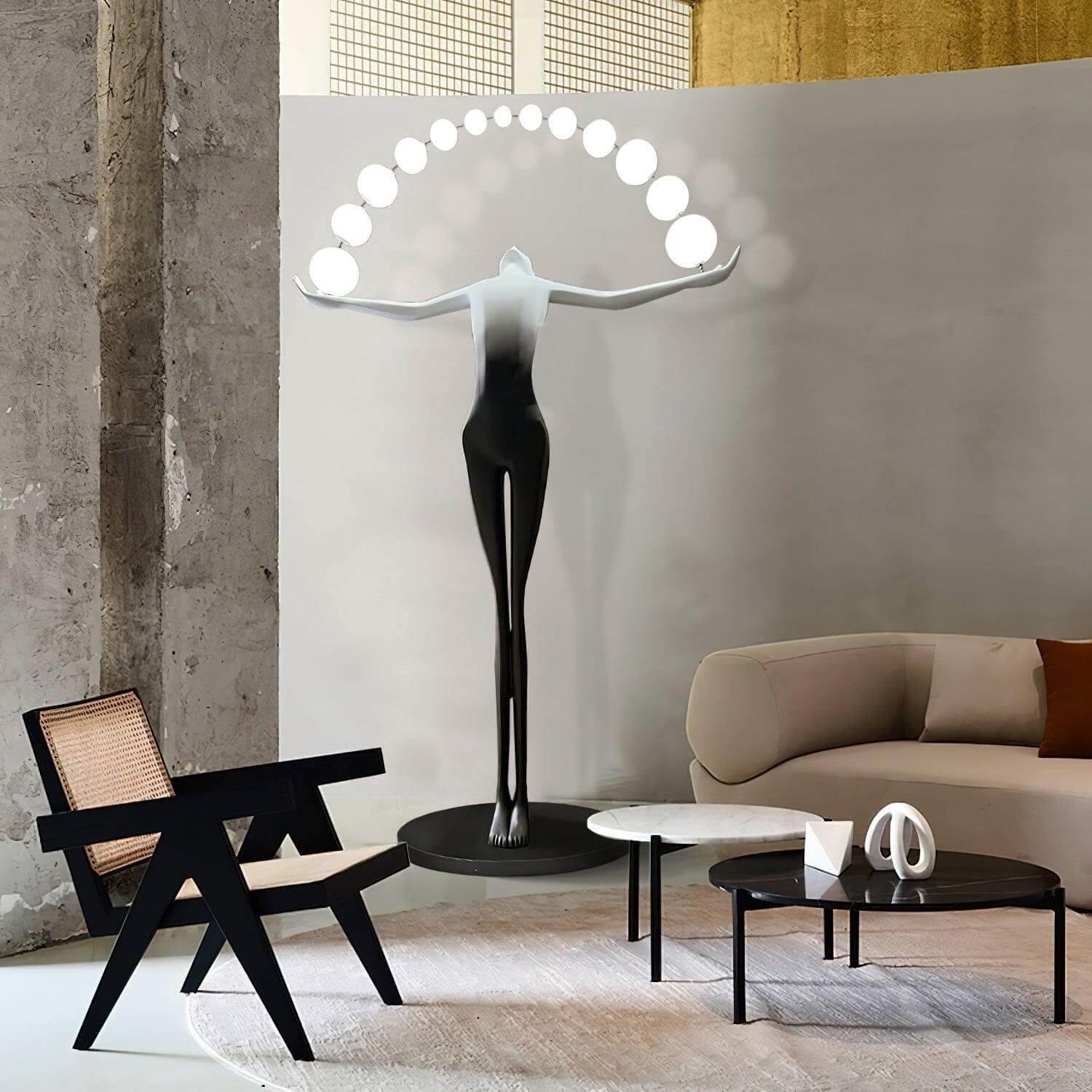 Olyvra Sculptural Floor Lamp