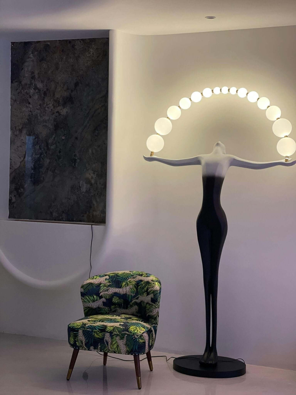 Olyvra Sculptural Floor Lamp
