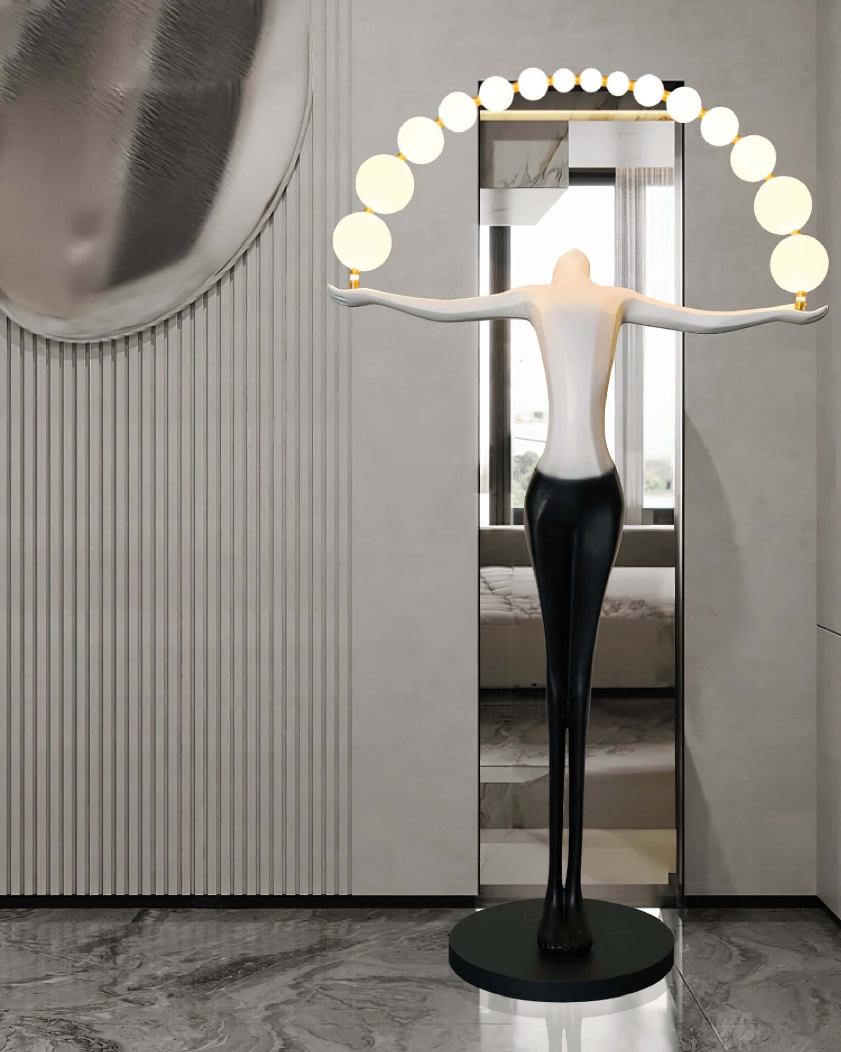 Olyvra Sculptural Floor Lamp