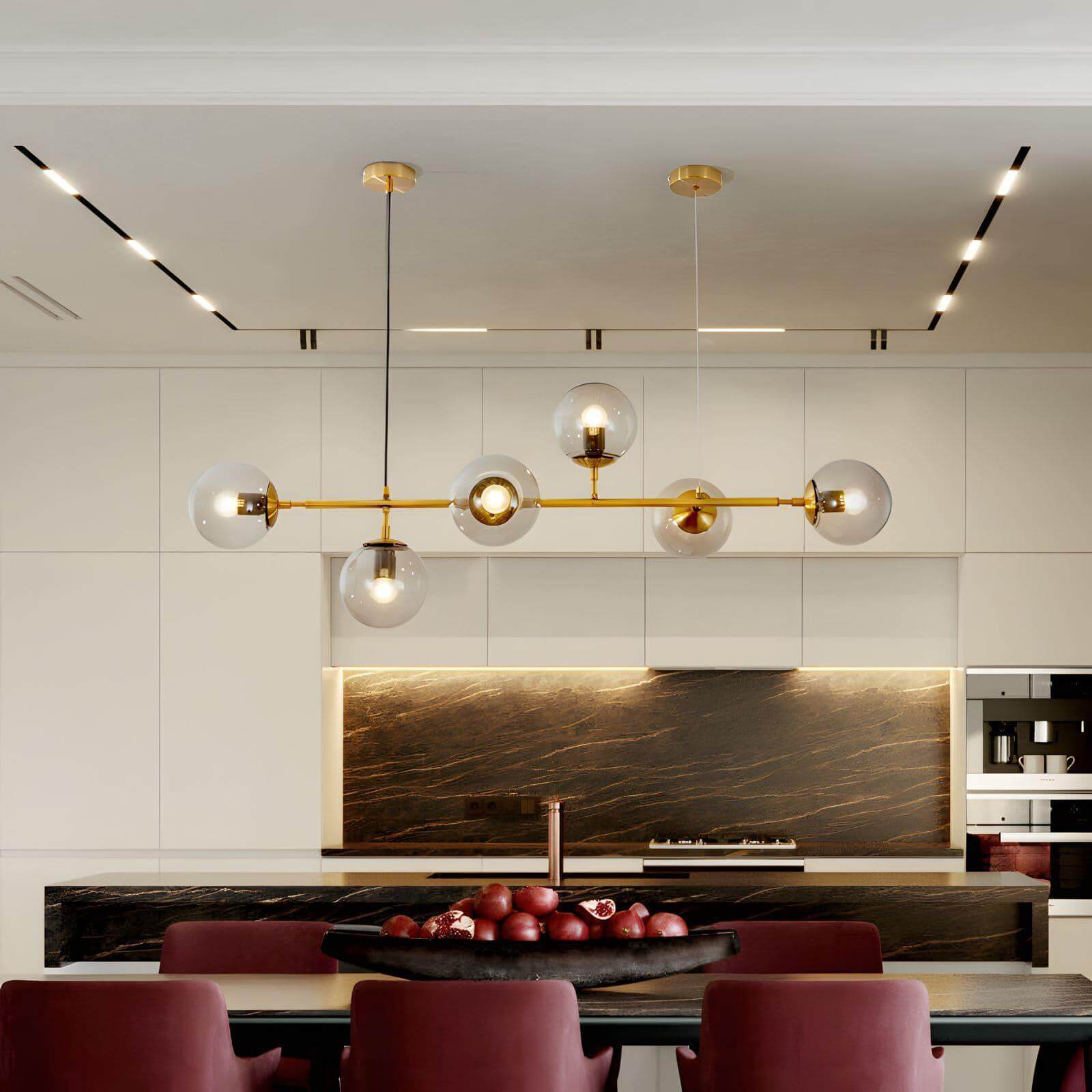 Orb Glass Chandelier