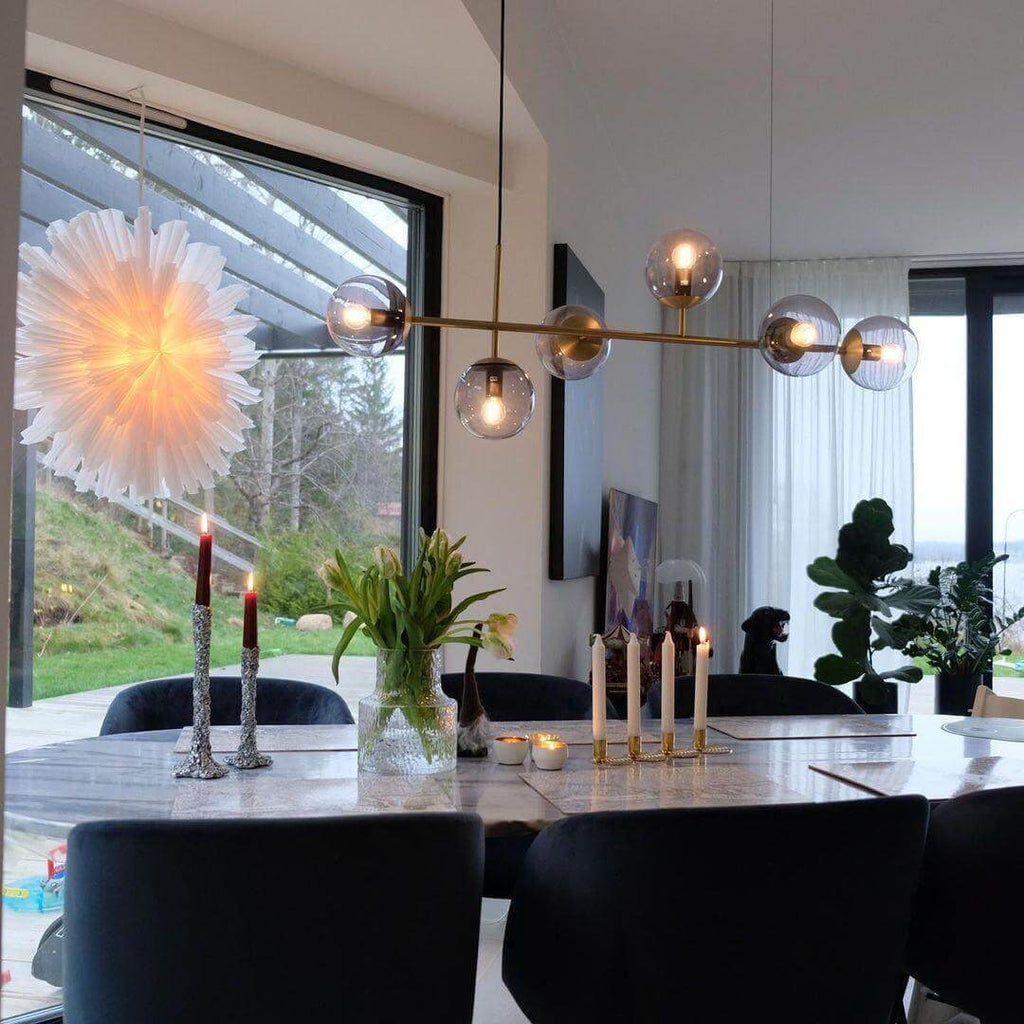 Orb Glass Chandelier