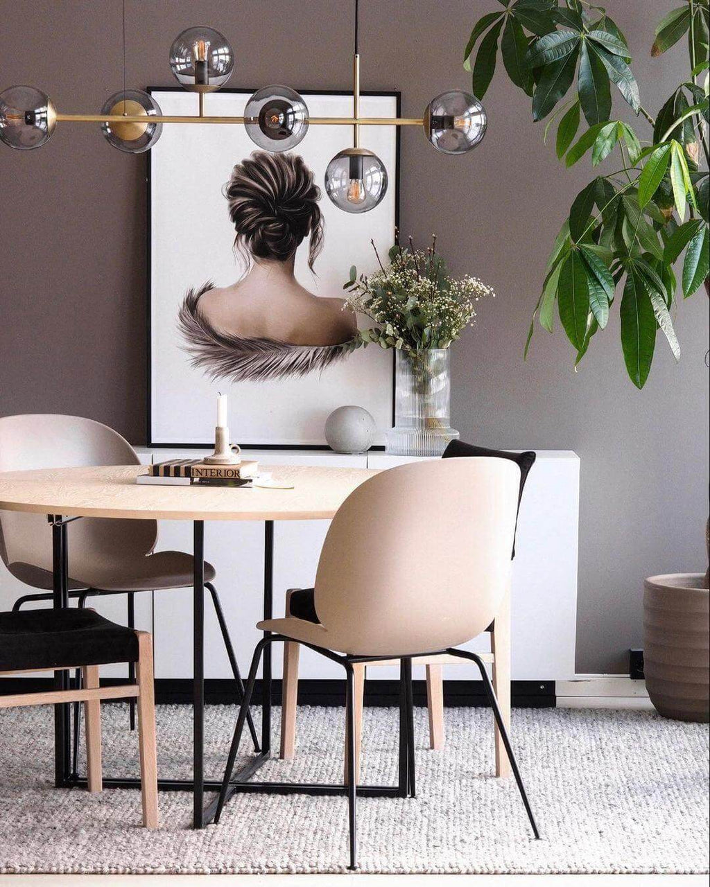 Orb Glass Chandelier