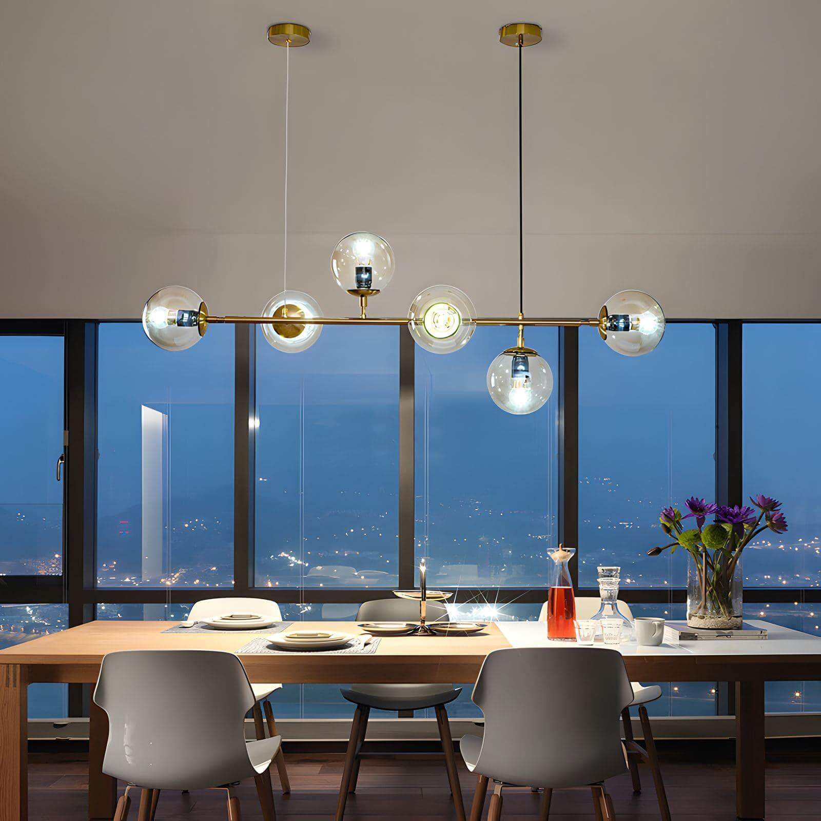 Orb Glass Chandelier