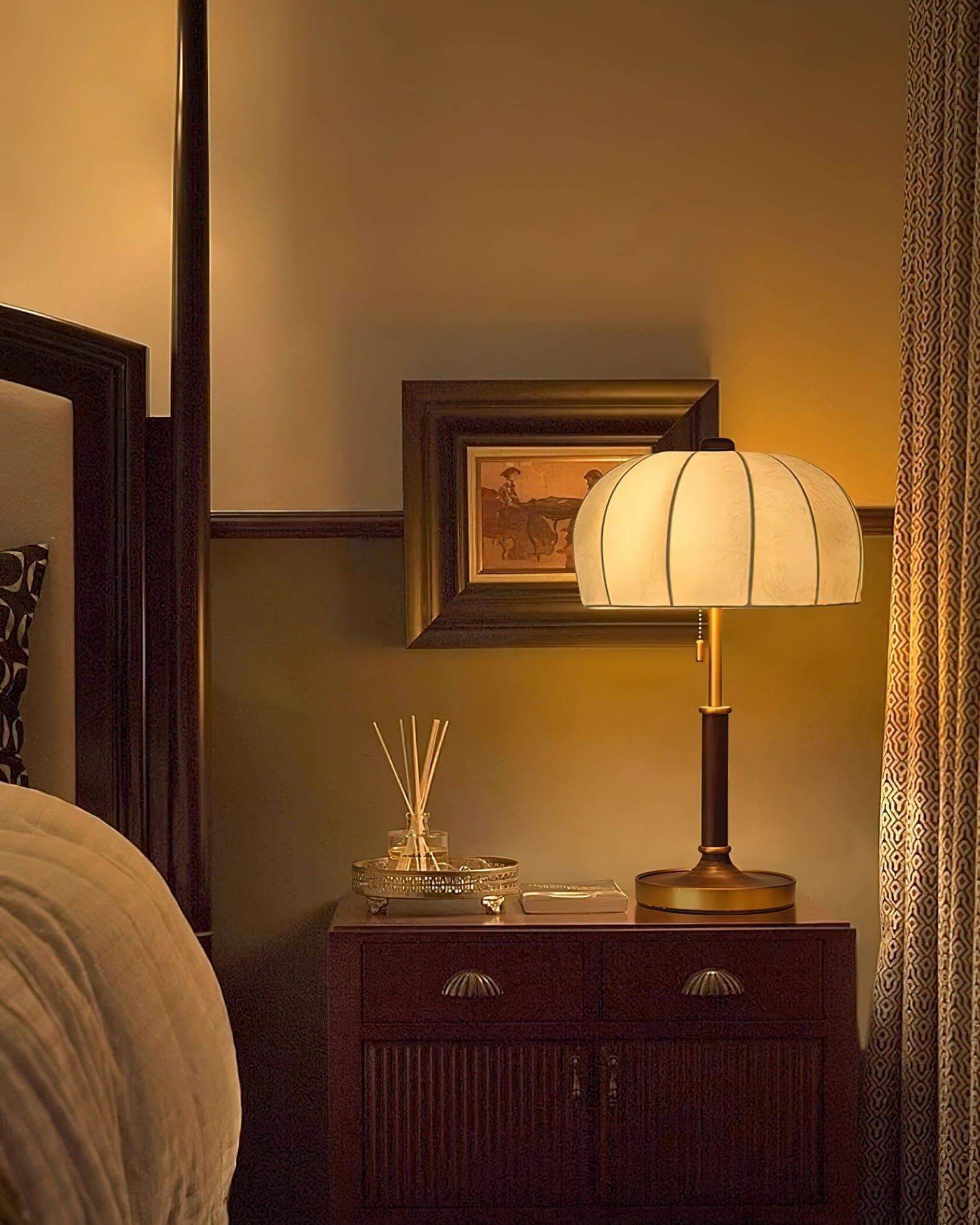 Orchid Fabric Table Lamp
