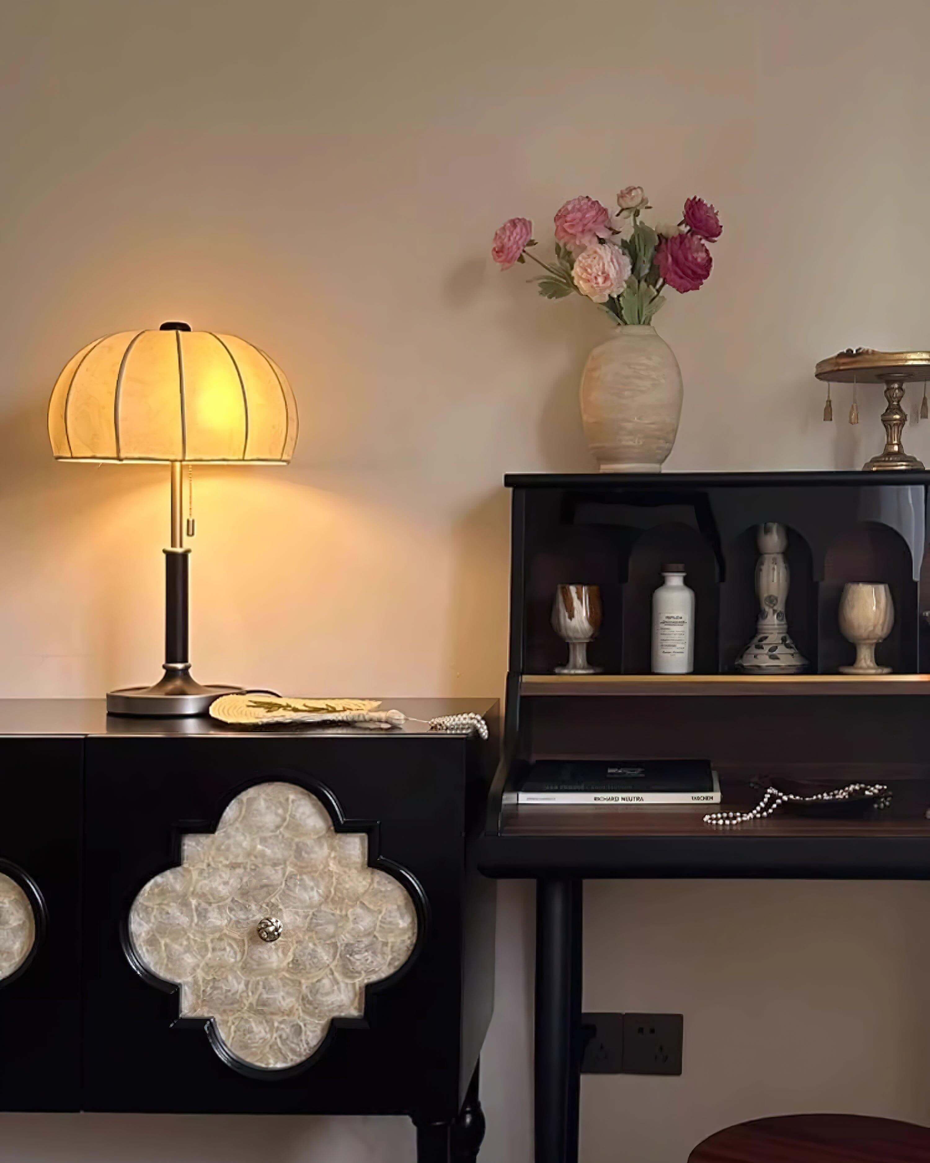 Orchid Fabric Table Lamp