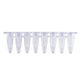 MTC Bio P3802-Q PureAmp 8-Strip qPCR Tubes, 0.2mL, Clear, Separate Optical Strip Caps, Pack of 120