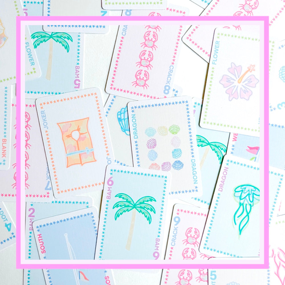 Play Away Mahjong Cards: Beach Edition