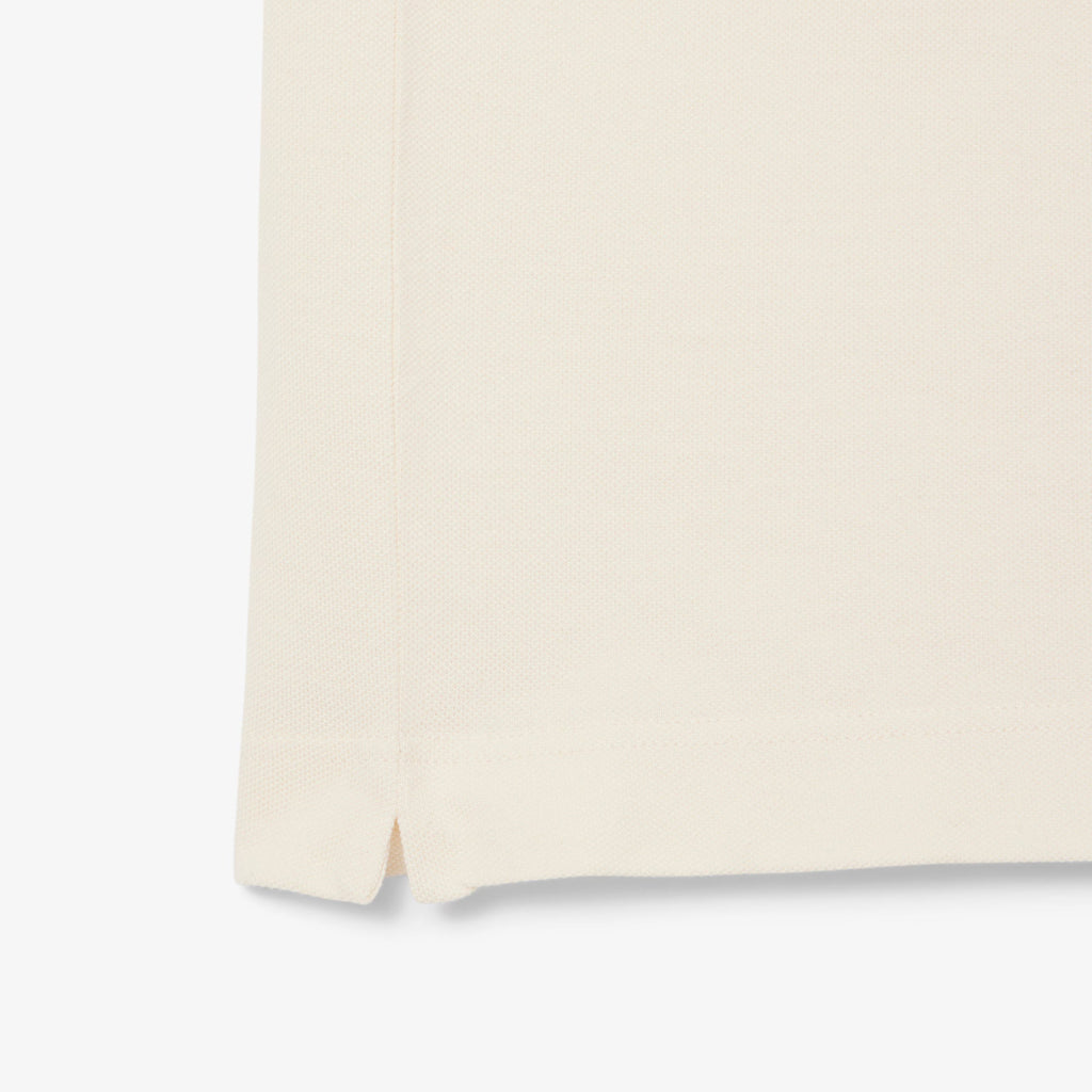 Lacoste Mens Classic Fit Petit Pique Badge Polo - Cream