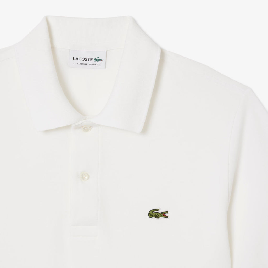 Lacoste Mens Light Pique Polo - White