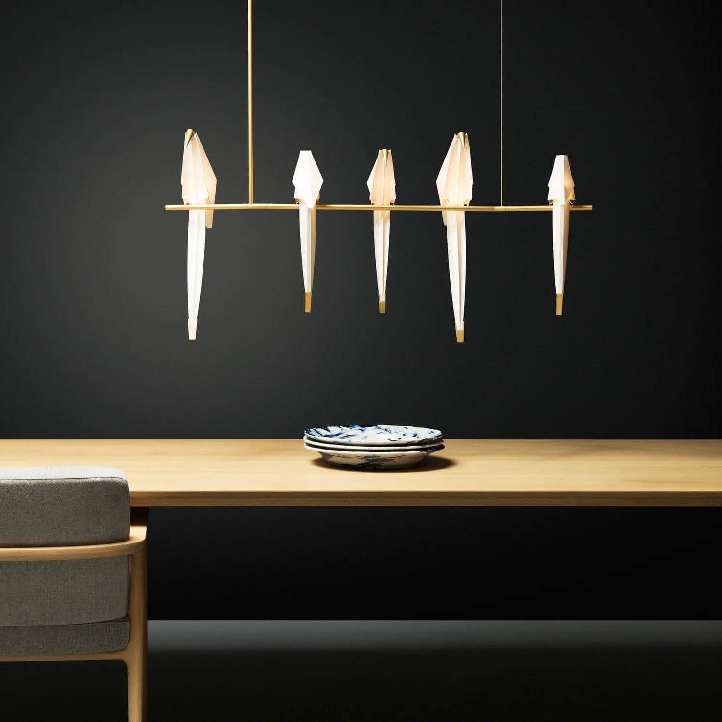 Paper Crane Chandelier