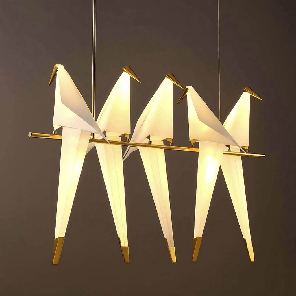 Paper Crane Chandelier