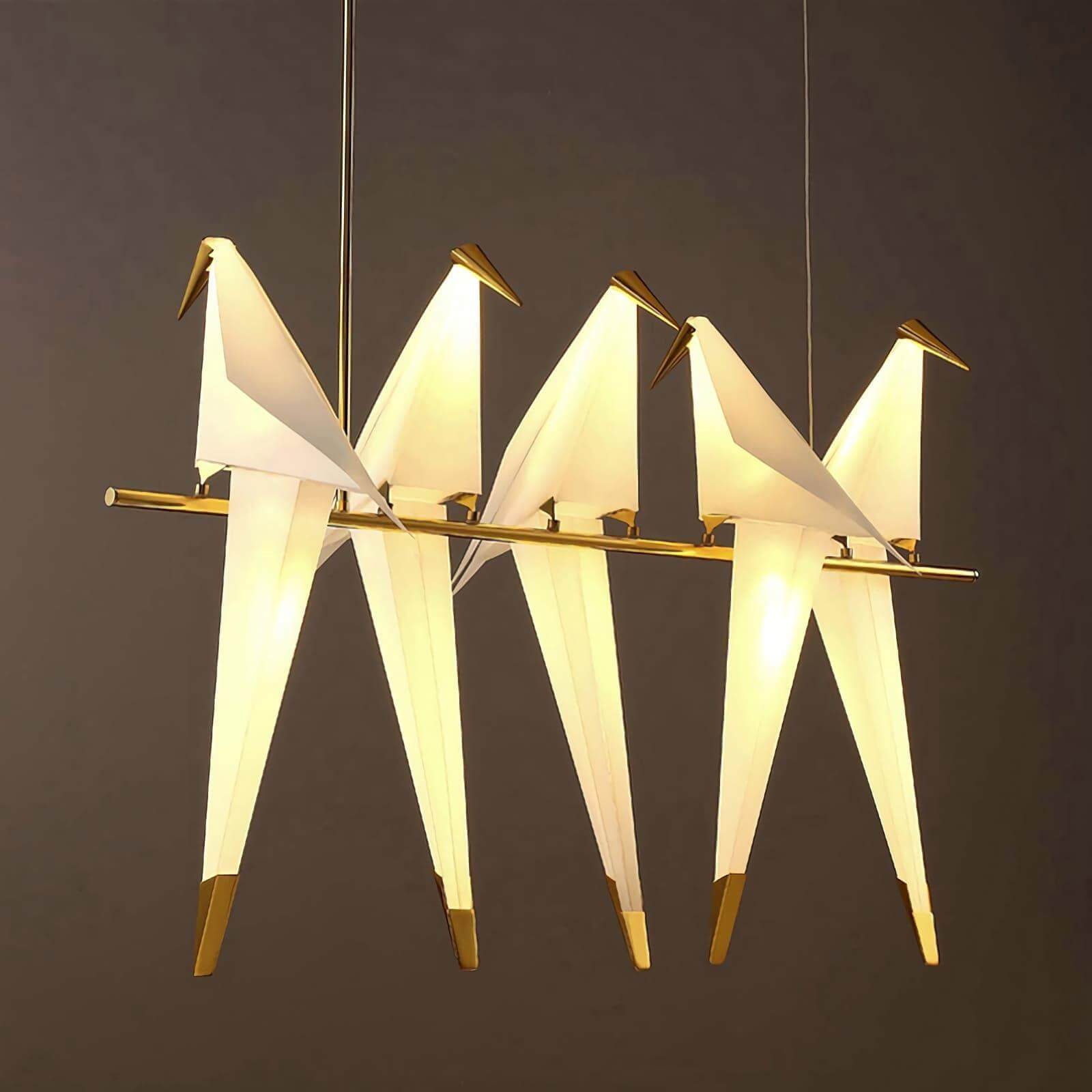 Paper Crane Chandelier