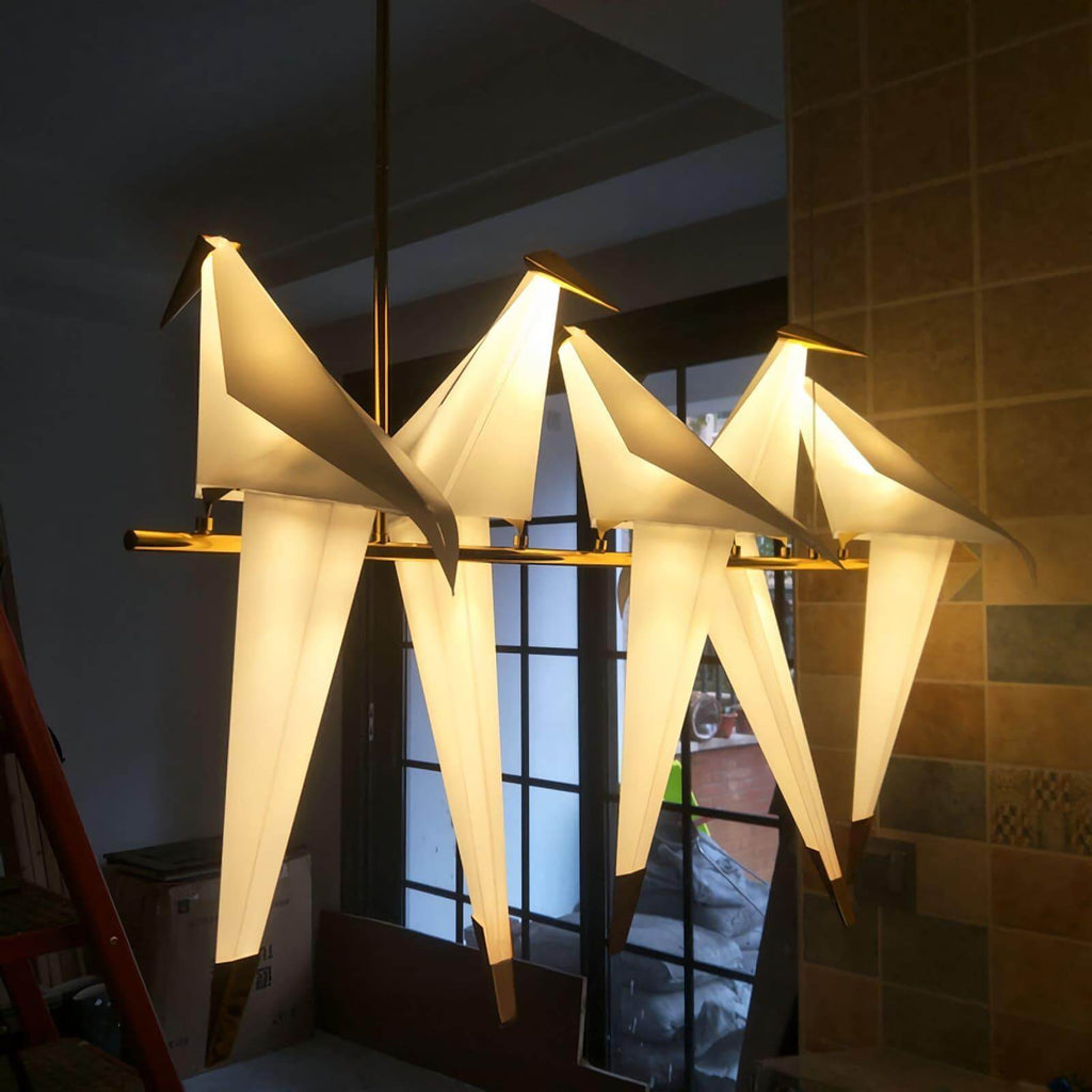 Paper Crane Chandelier