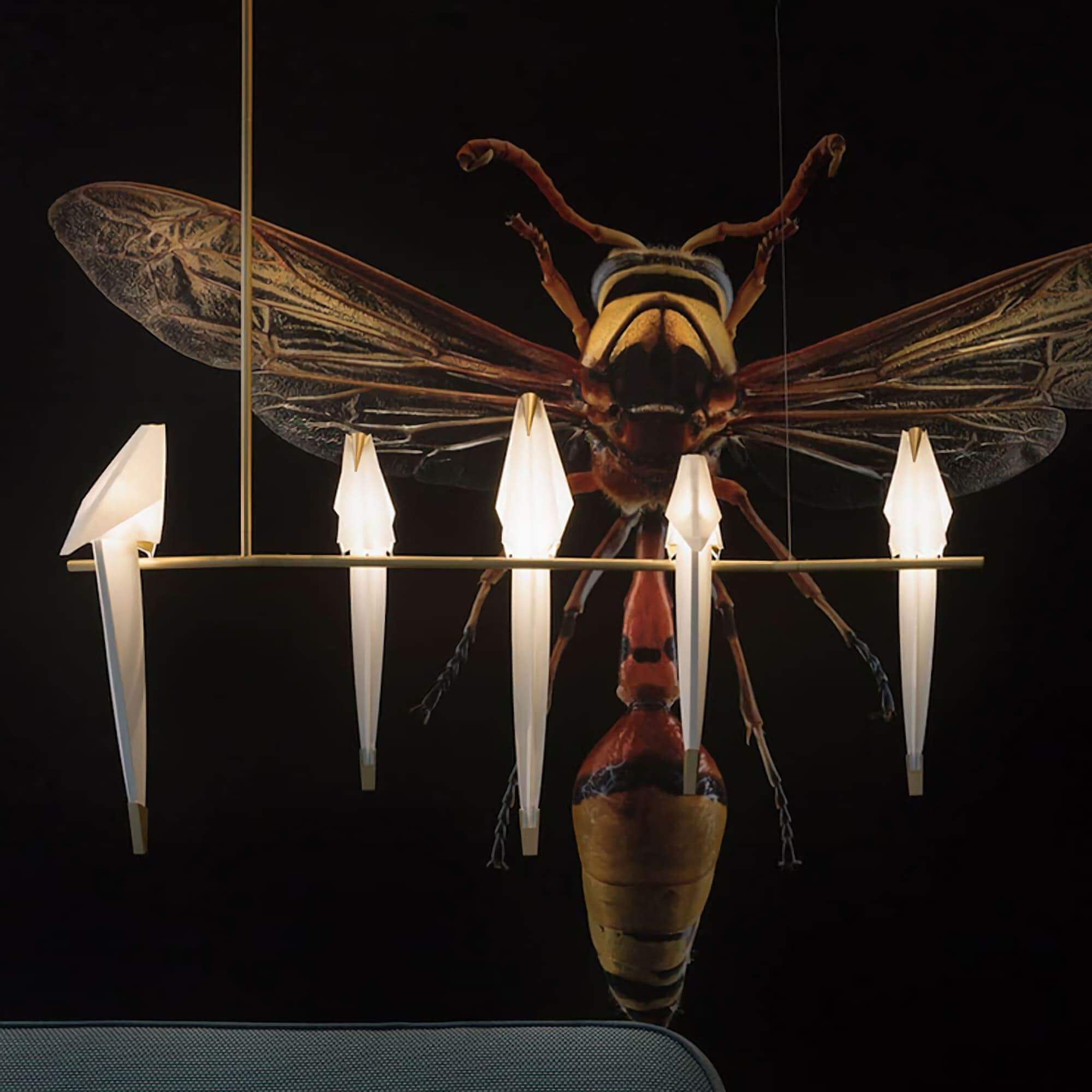 Paper Crane Chandelier
