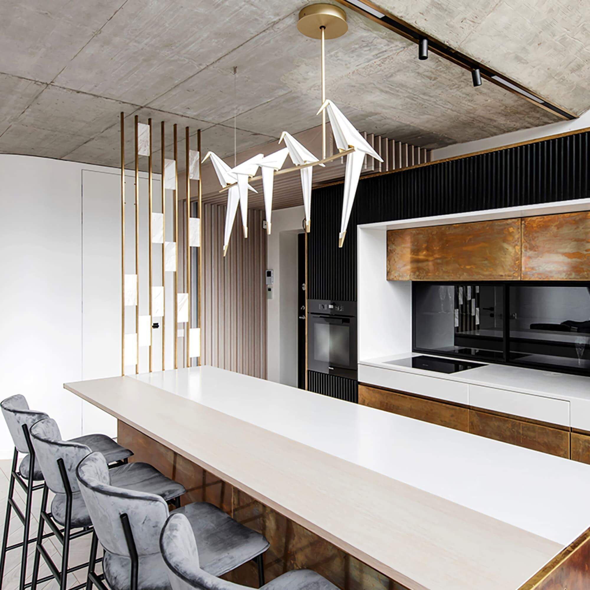 Paper Crane Chandelier